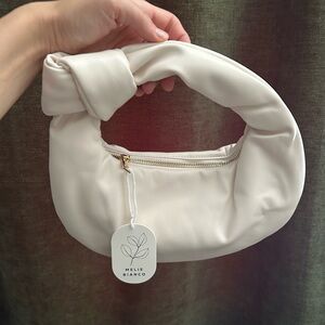 Melie Bianco Alexandra Top Handle Bag in Cream